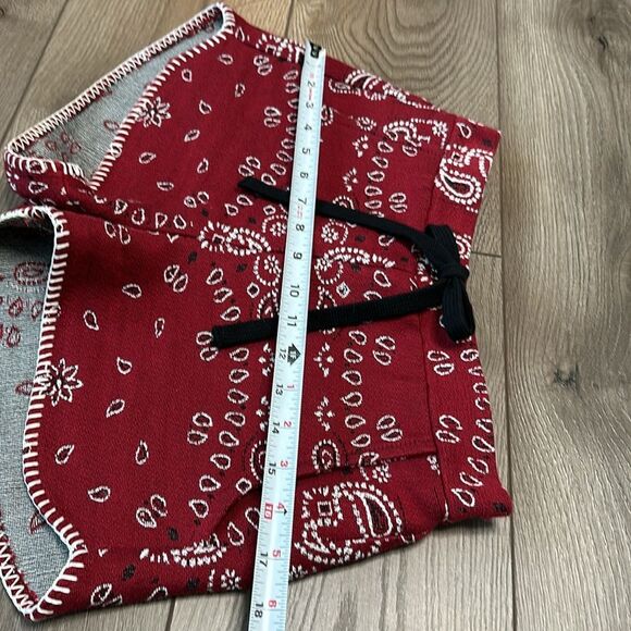 Sharon Fonseca Michele Shorts Mid Rise Red Paisley Size Small‎ - Picture 7 of 10